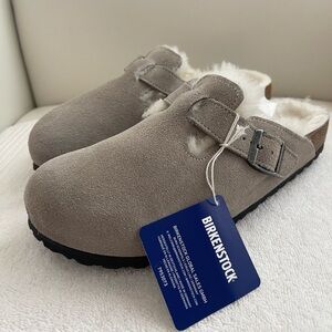 NWT Birkenstock Boston Shearling Clogs